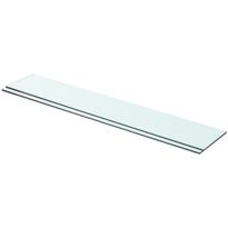 Hyllyt 2 kpl, kirkas lasi, 70x12 cm