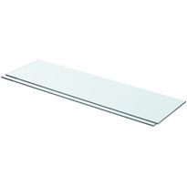 Hyllyt 2 kpl, kirkas lasi, 70x20 cm
