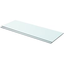 Hyllyt 2 kpl, kirkas lasi, 70x25 cm