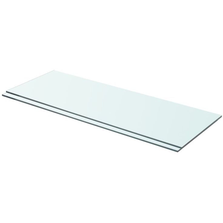 Hyllyt 2 kpl, kirkas lasi, 70x25 cm