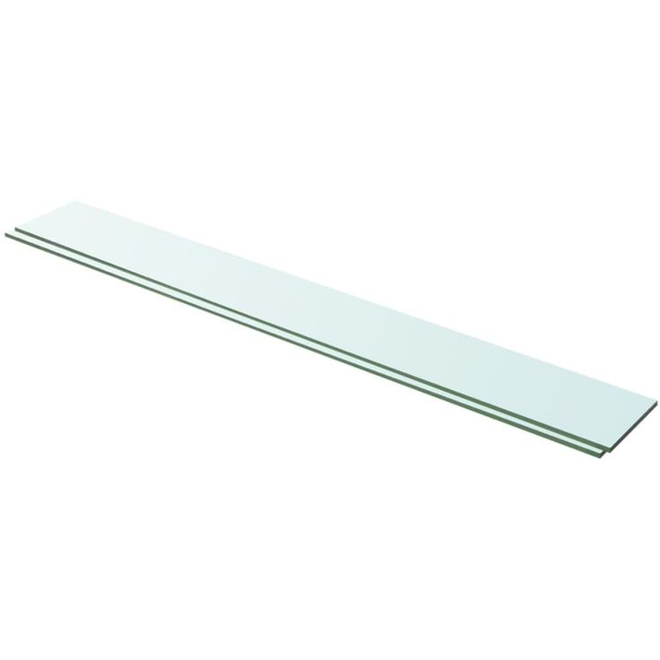 Hyllyt 2 kpl kirkas lasi 100x12 cm_1