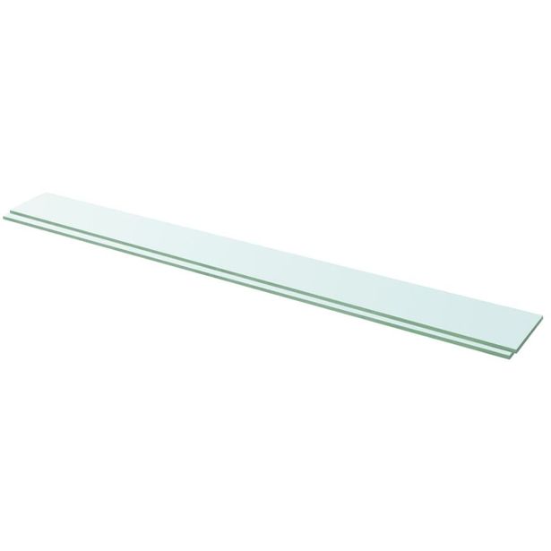 Hyllyt 2 kpl kirkas lasi 110x12 cm_1