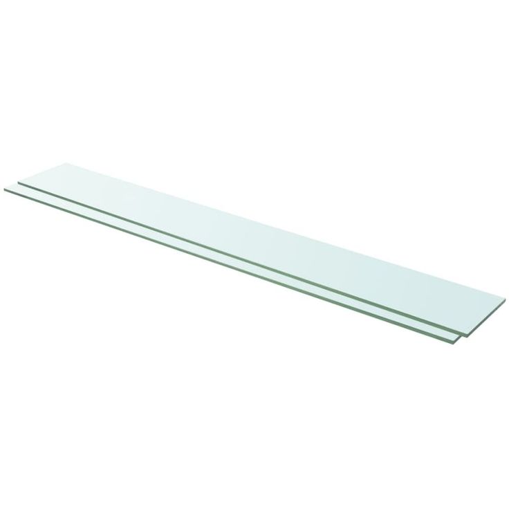 Hyllyt 2 kpl kirkas lasi 110x15 cm_1
