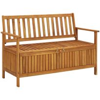Puutarhan säilytyspenkki 120 cm täysi akaasiapuu