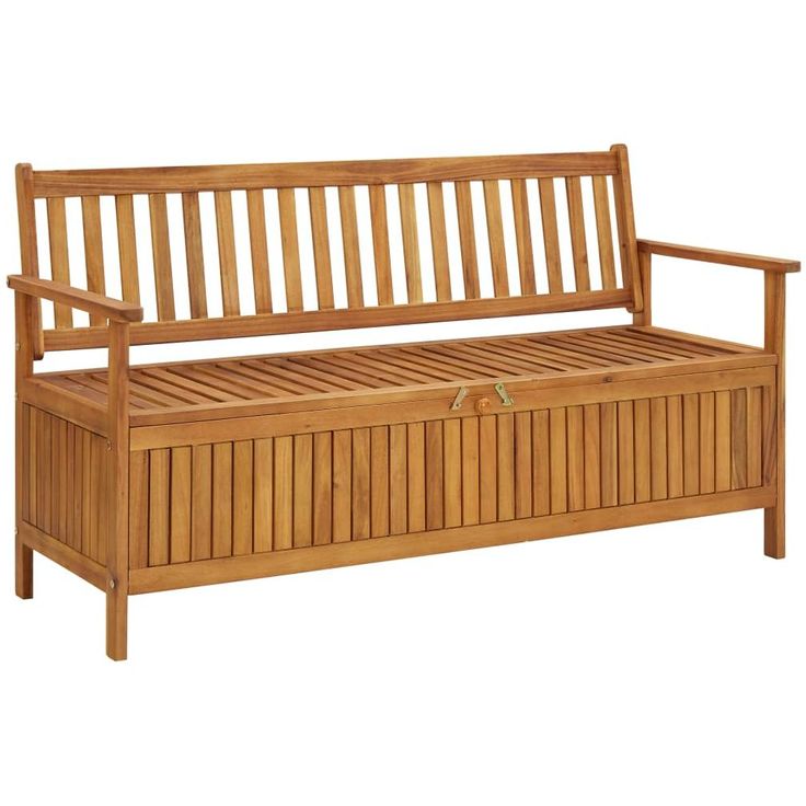 Puutarhan säilytyspenkki 148 cm täysi akaasiapuu_1