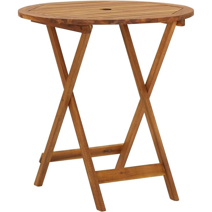 Kokoontaitettava puutarhapöytä 70 cm täysi akaasiapuu_1
