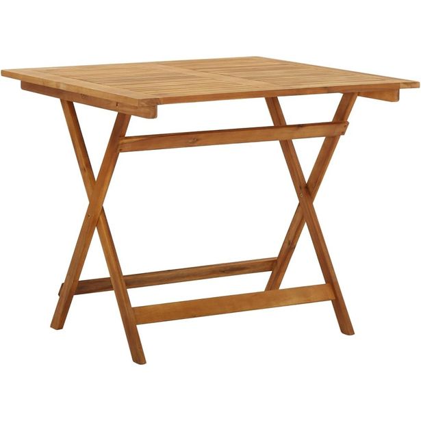 Kokoontaittuva puutarhapöytä 90x90x75 cm täysi akaasiapuu_1