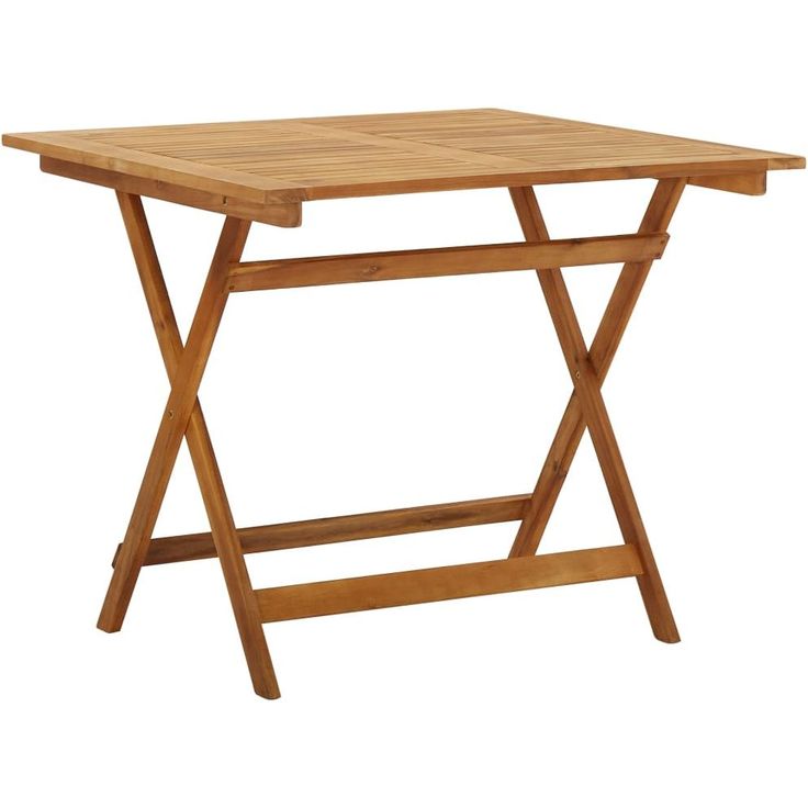 Kokoontaittuva puutarhapöytä 90x90x75 cm täysi akaasiapuu_1
