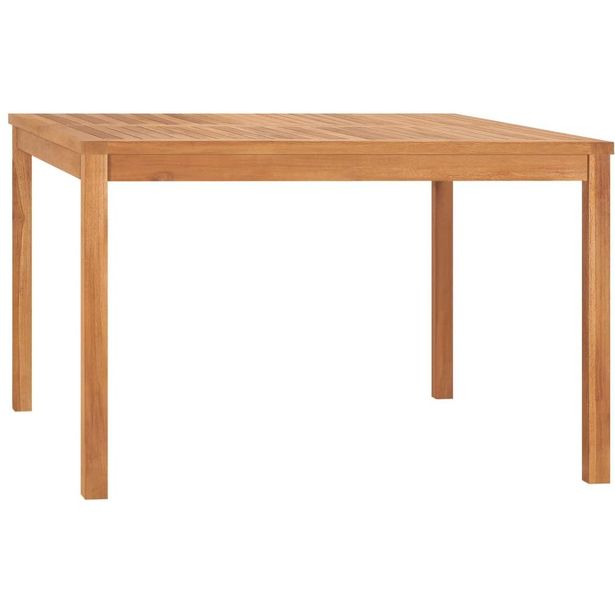 Puutarhan ruokapöytä 120x120x77 cm täysi tiikki_1