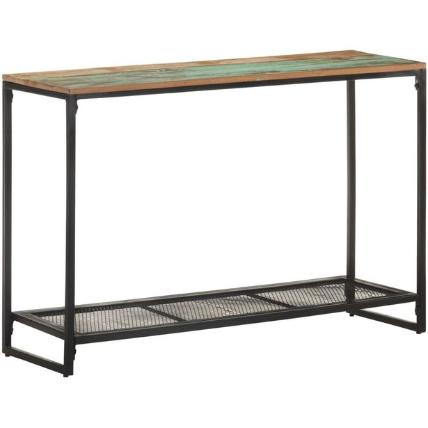 Konsolipöytä 110x35x75 cm kierrätetty täyspuu_1