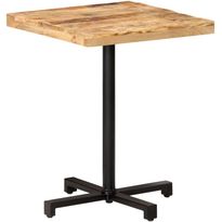Bistropöytä neliö 60x60x75 cm karkea mangopuu