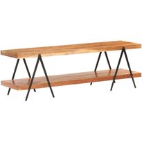 Tv-taso 160x40x50 cm täysi akaasiapuu