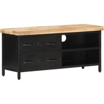 Tv-taso 90x30x41 cm karkea mangopuu
