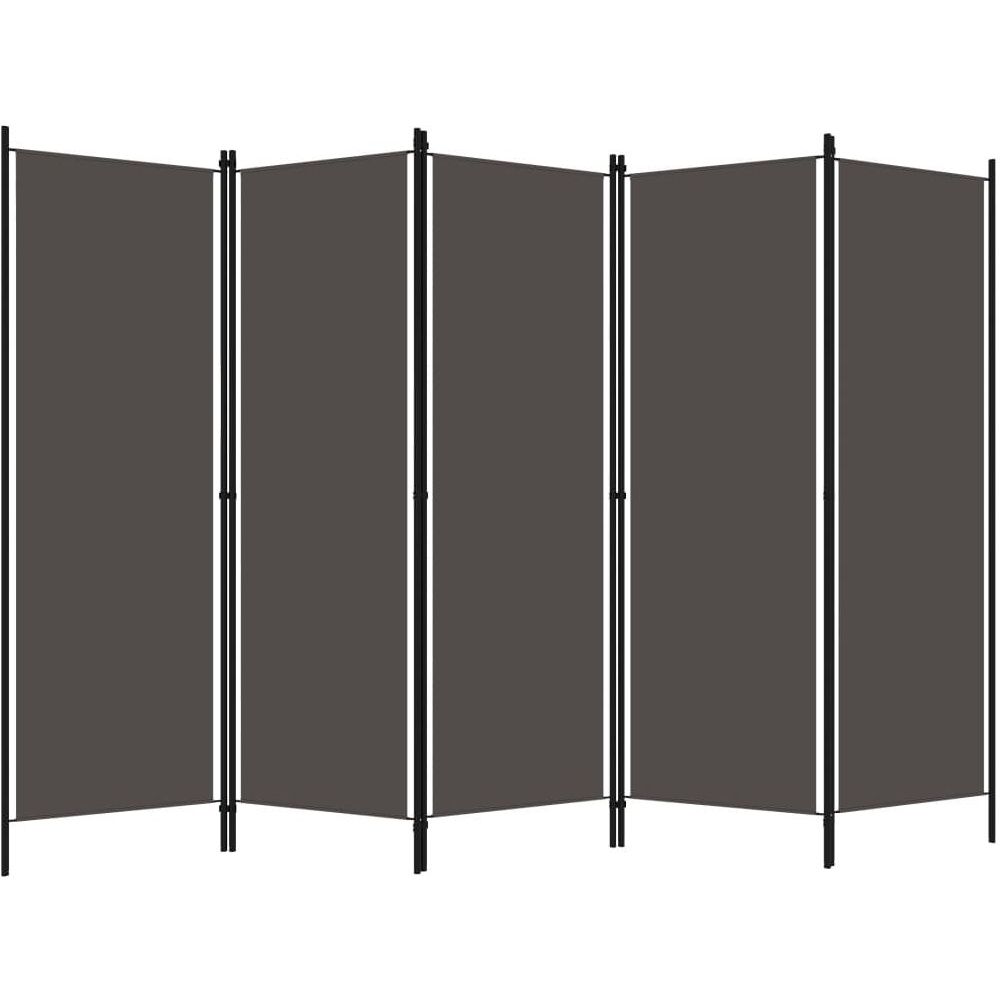 5-paneelinen tilanjakaja, antrasiitti, 250x180 cm