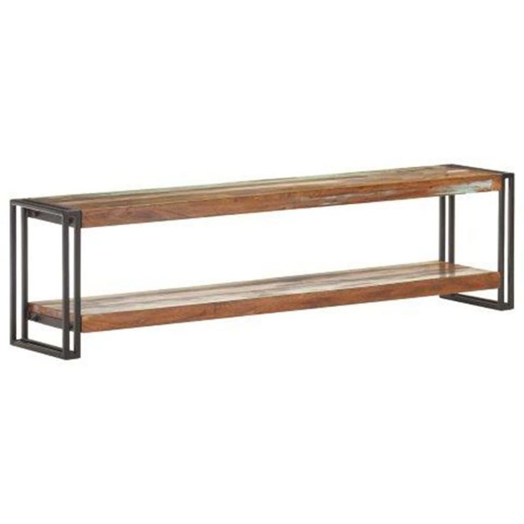 Tv-taso 150x30x40 cm kierrätetty täyspuu_1