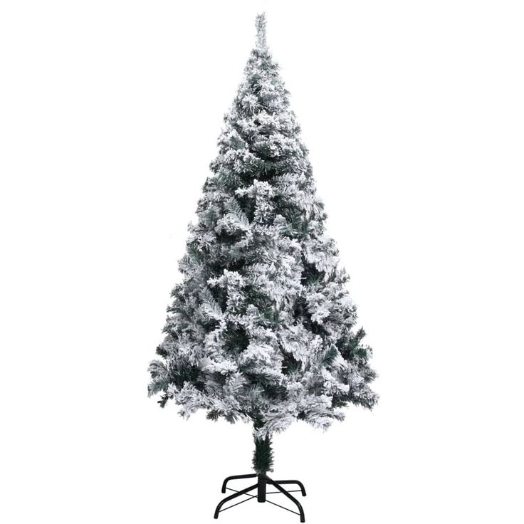 Tekojoulukuusi lumihuurteella, vihreä, 150cm, PVC