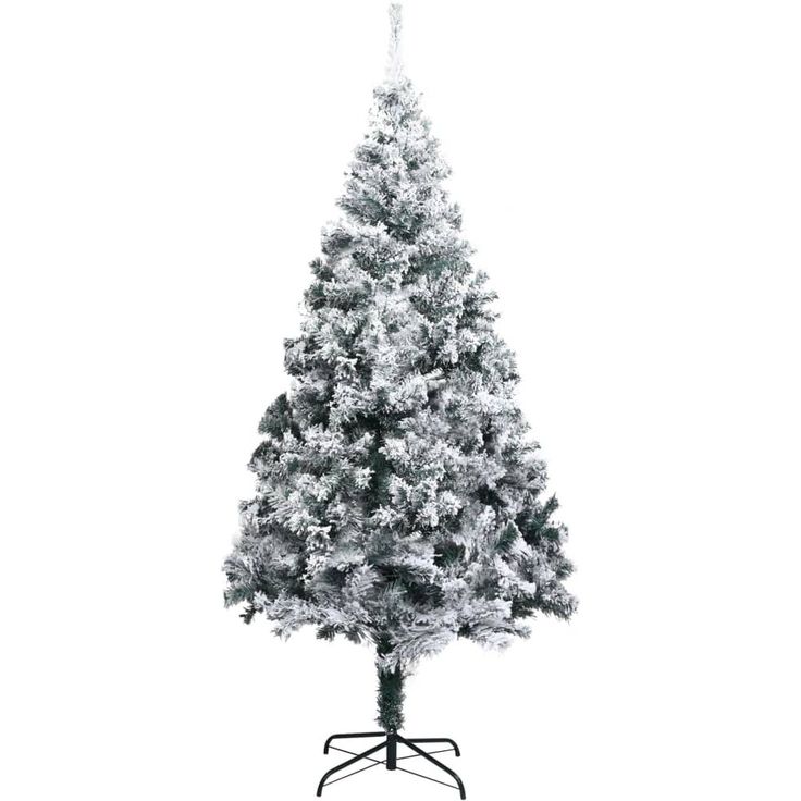 Tekojoulukuusi lumihuurteella, vihreä, 210cm, PVC