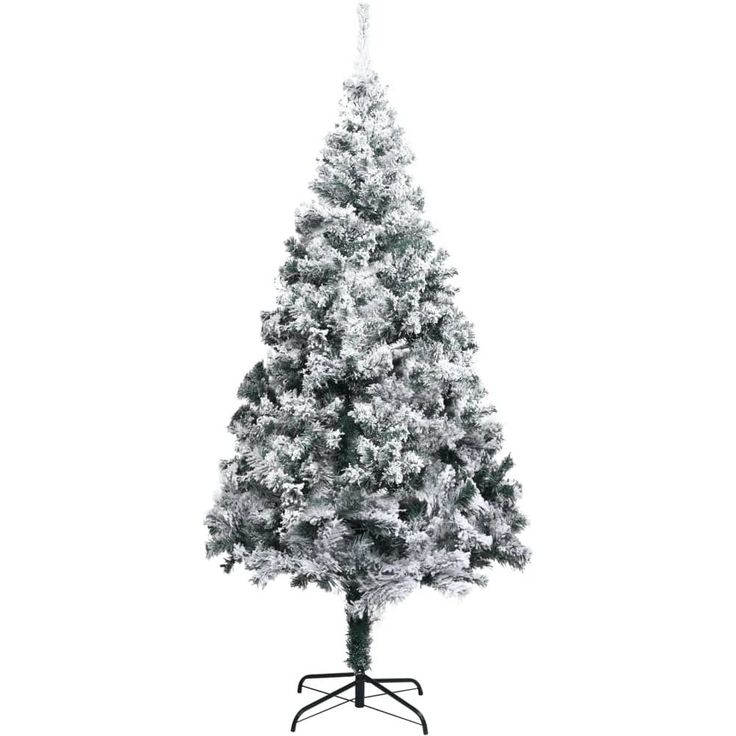 Tekojoulukuusi lumihuurteella, vihreä, 240cm, PVC