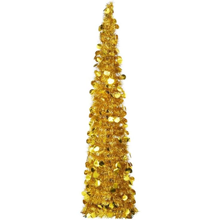 Pop-up tekojoulukuusi, kullanvärinen, 150cm, PET