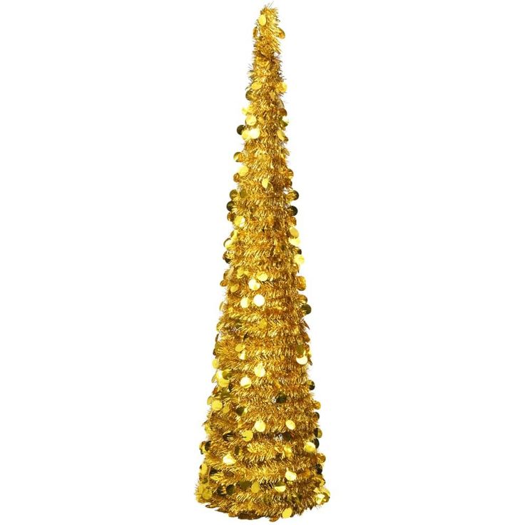 Pop-up tekojoulukuusi, kullanvärinen, 180cm, PET