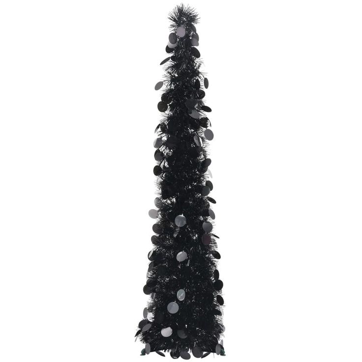 Pop-up tekojoulukuusi, musta, 120cm, PET