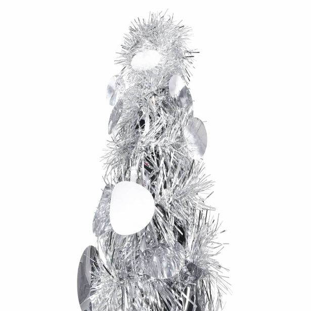 Pop-up tekojoulukuusi, hopea, 120cm, PET