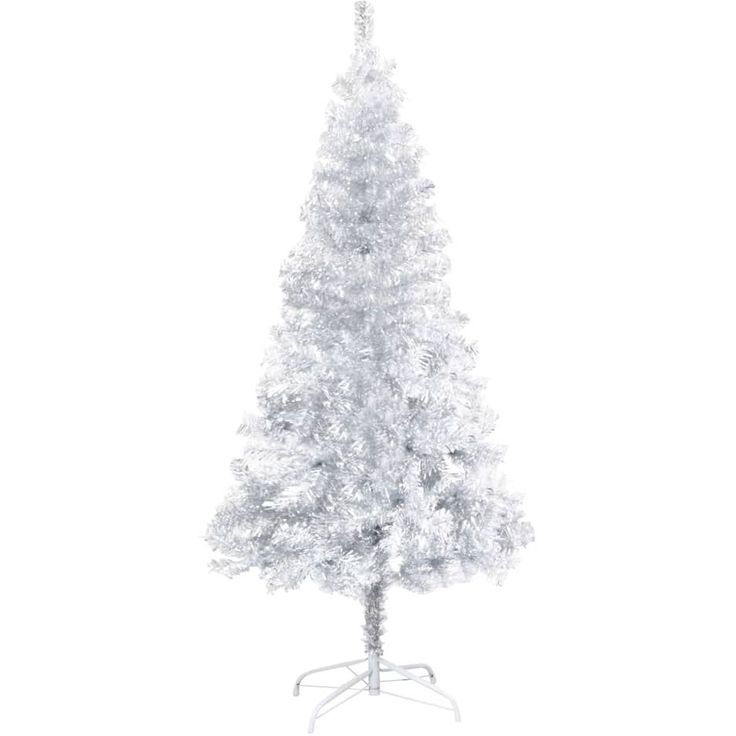 Tekojoulukuusi jalustalla, hopea, 152cm, PET