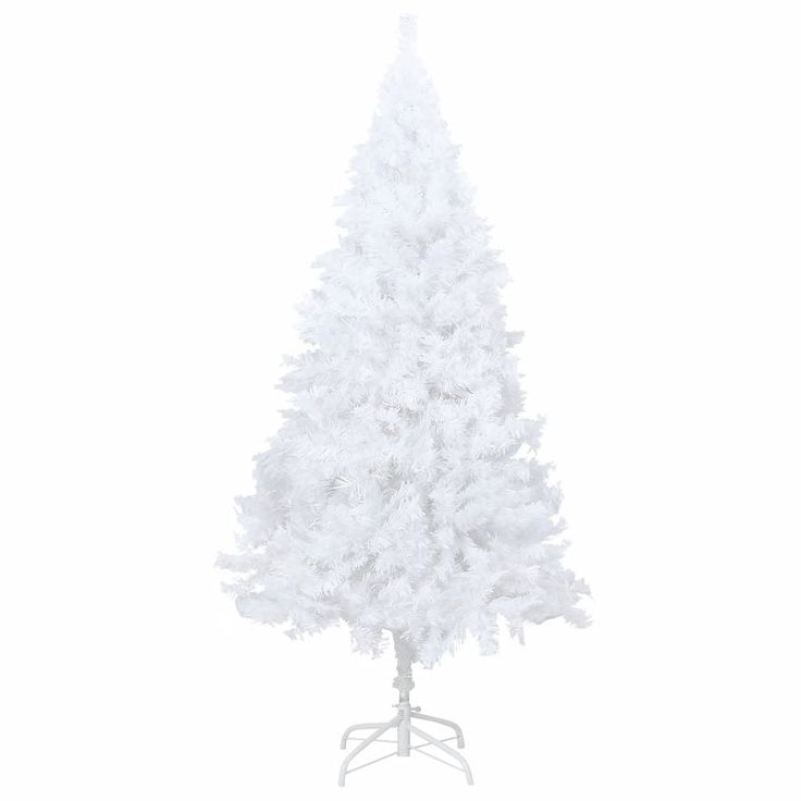 Tekojoulukuusi paksuilla oksilla, valkoinen, 210cm, PVC