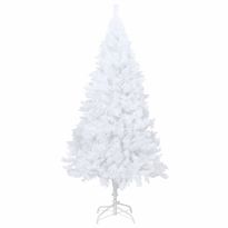 Tekojoulukuusi paksuilla oksilla, valkoinen, 240cm, PVC
