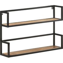 Seinähylly 80x20x60 cm karkea mangopuu
