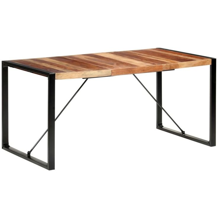 Ruokapöytä 160x80x75cm täysi puu seesamviimeistelyllä_1