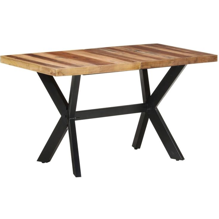 Ruokapöytä 140x70x75cm täysi puu seesamviimeistelyllä_1