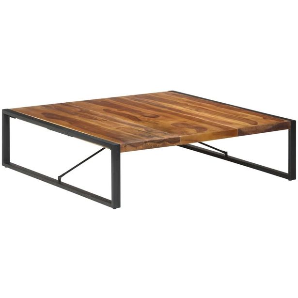 Sohvapöytä 140x140x40 cm täysi seesamviimeistelty puu_1