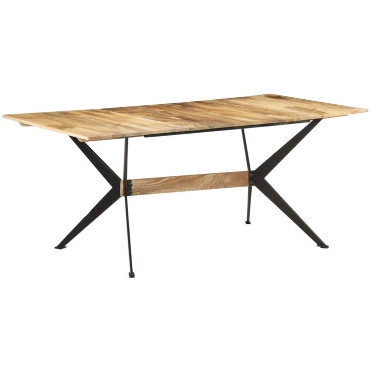 Ruokapöytä, 180x90x76 cm, täysi mangopuu