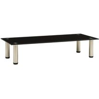 Tv-taso musta 80x35x17 cm karkaistu lasi