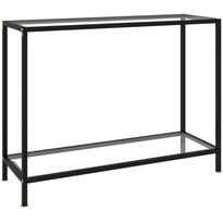 Konsolipöytä läpinäkyvä 100x35x75 cm karkaistu lasi