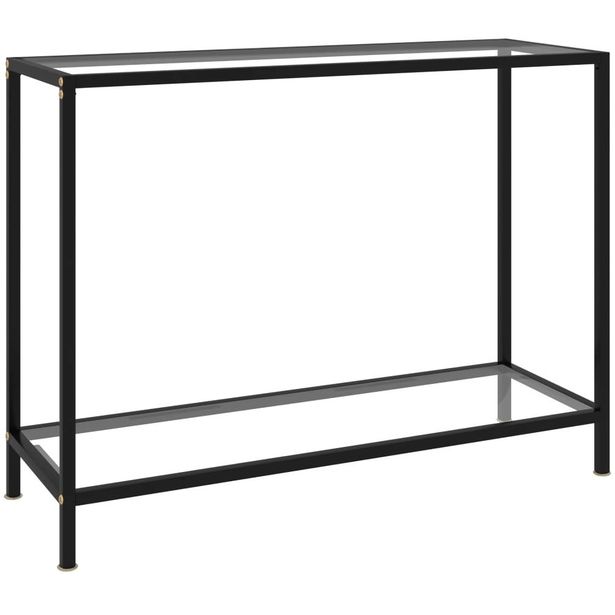 Konsolipöytä läpinäkyvä 100x35x75 cm karkaistu lasi_1