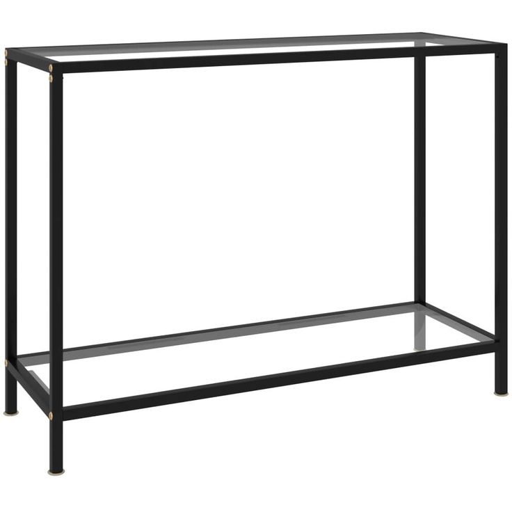 Konsolipöytä läpinäkyvä 100x35x75 cm karkaistu lasi_1