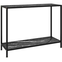 Konsolipöytä musta 100x35x75 cm karkaistu lasi
