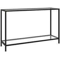 Konsolipöytä läpinäkyvä 120x35x75 cm karkaistu lasi