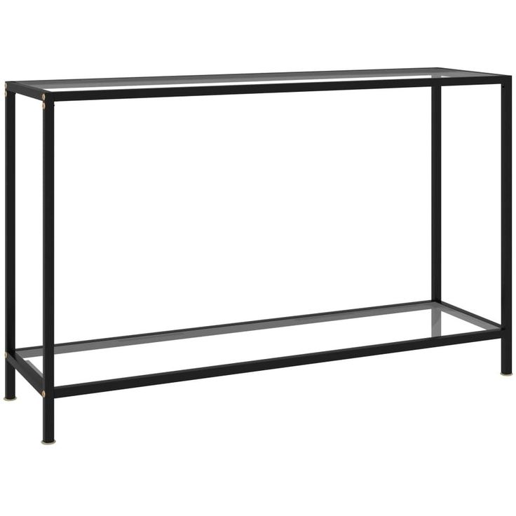 Konsolipöytä läpinäkyvä 120x35x75 cm karkaistu lasi_1