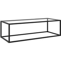 Sohvapöytä musta karkaistu lasi 120x50x35 cm