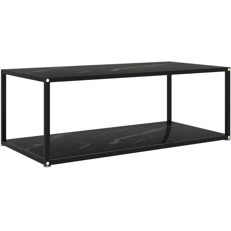 Sohvapöytä musta 100x50x35cm karkaistu lasi_1