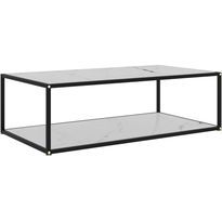 Sohvapöytä valkoinen 120x60x35 cm karkaistu lasi