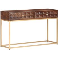 Konsolipöytä 122x36x75 cm täysi mangopuu