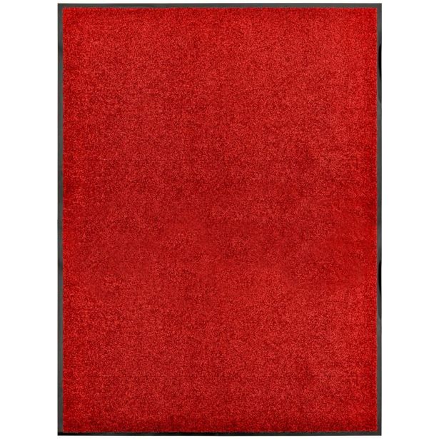 Käytävämatto, 90x120cm, pestävä, punainen