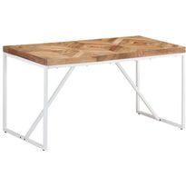 Ruokapöytä 140x70x76cm täysi akaasia- ja mangopuu