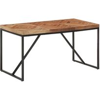 Ruokapöytä 140x70x76 cm täysi akaasia- ja mangopuu