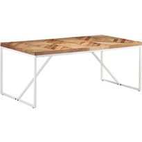 Ruokapöytä 180x90x76cm täysi akaasia- ja mangopuu