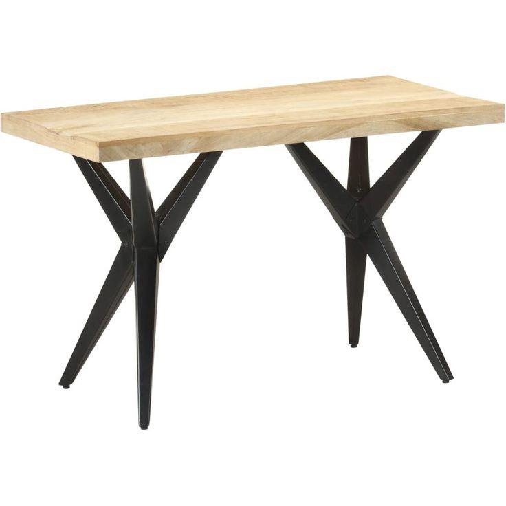 Ruokapöytä, 120x60x76 cm, täysi mangopuu